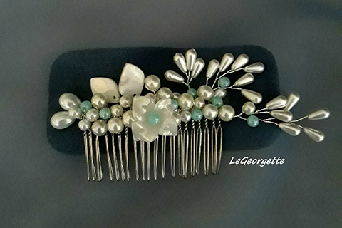 LeGeorgette 4_Accesoriu par pieptan Azuriu
